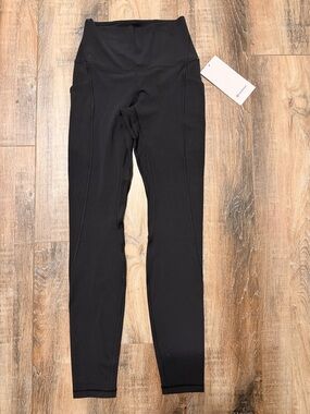 High-Waist Black Athletic Leggings